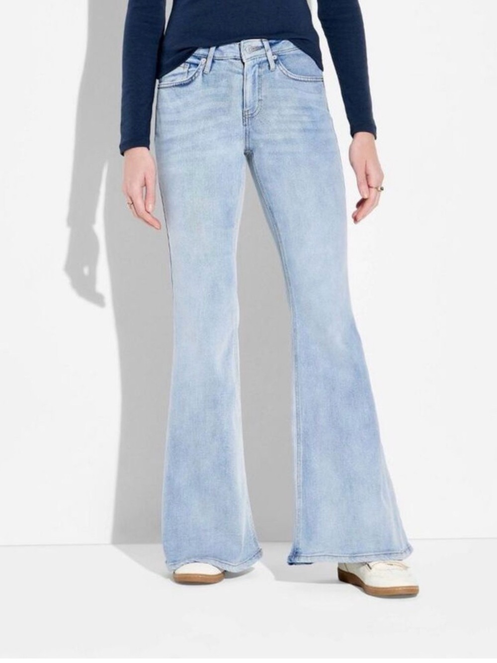Wild Fable High Stretch Mid Rise Flare Size 4 NWT